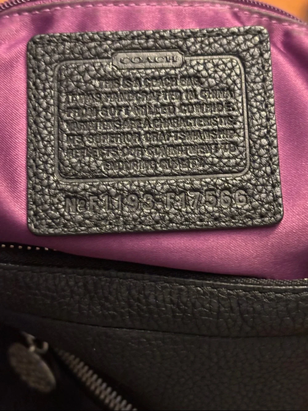 Coach Madison Alexandra Black Pebbled Leather Tote - Picture 2 of 13